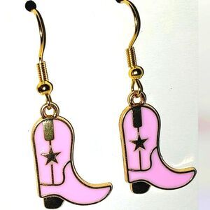 Retro chic hand crafted cowboy earrings